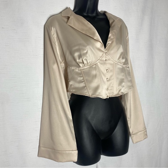 Zara Corset Style Shirt Size XL - Picture 5 of 13